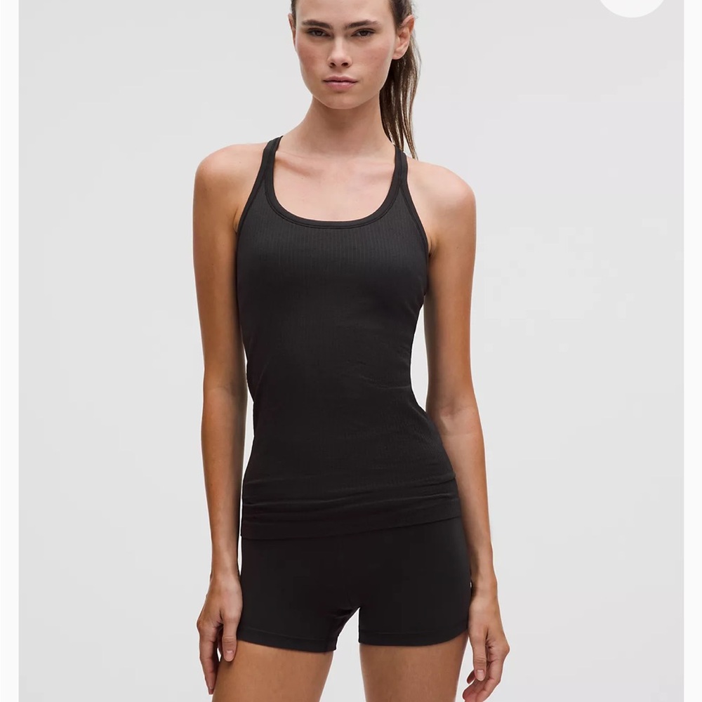 NWT Lululemon Ebb To Street Tank II in Black. Size 4.